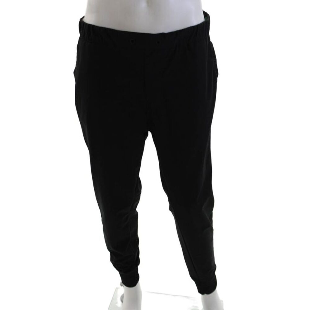 Projek Raw Mens Drawstring Cuffed Skinny Casual Jogger Pants Black Size L